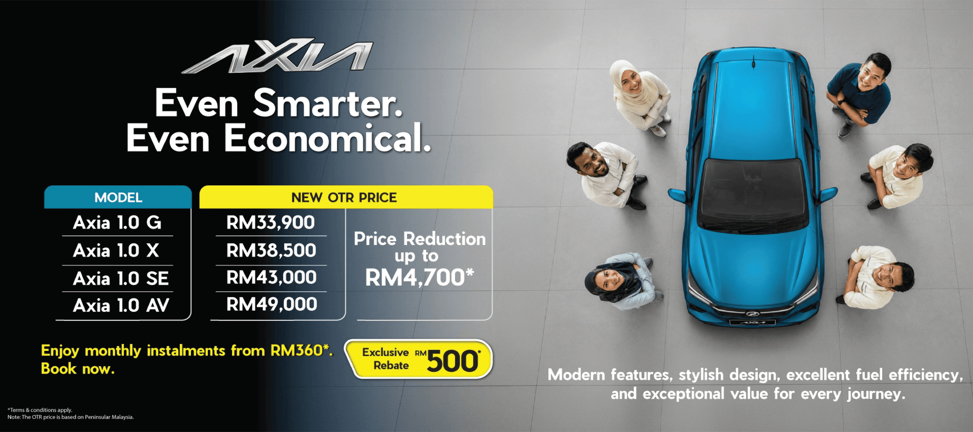 rebate 500 axia